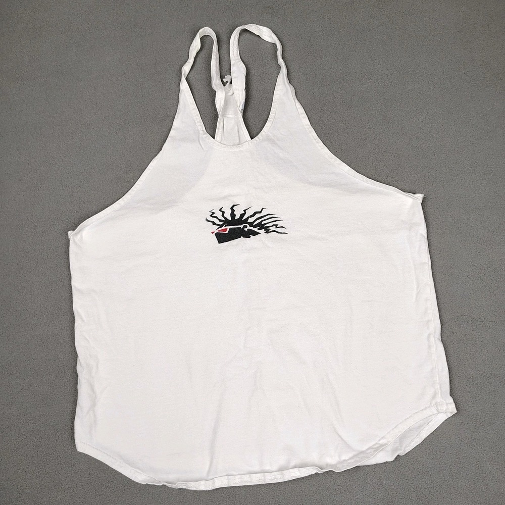 Vintage Pitbull USA Gym Tank Men Large Muscle Fit‎ Workout Shirt 90s Body Armor